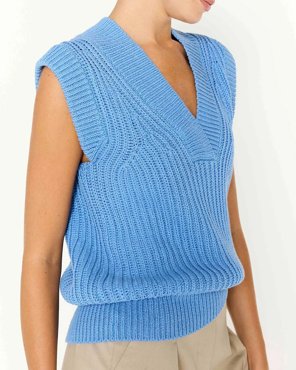 Cape Blue Uma Sleeveless Top