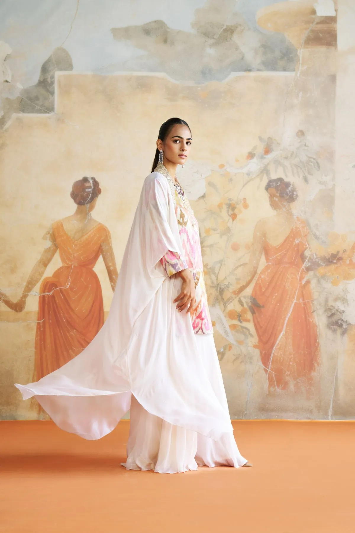 Cape   sharara set