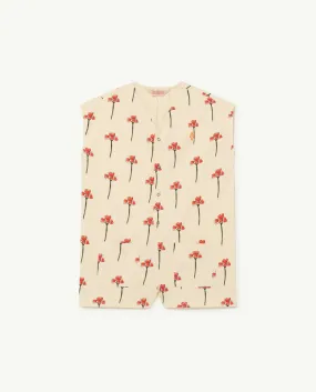 Carnations White Ape Jumpsuit
