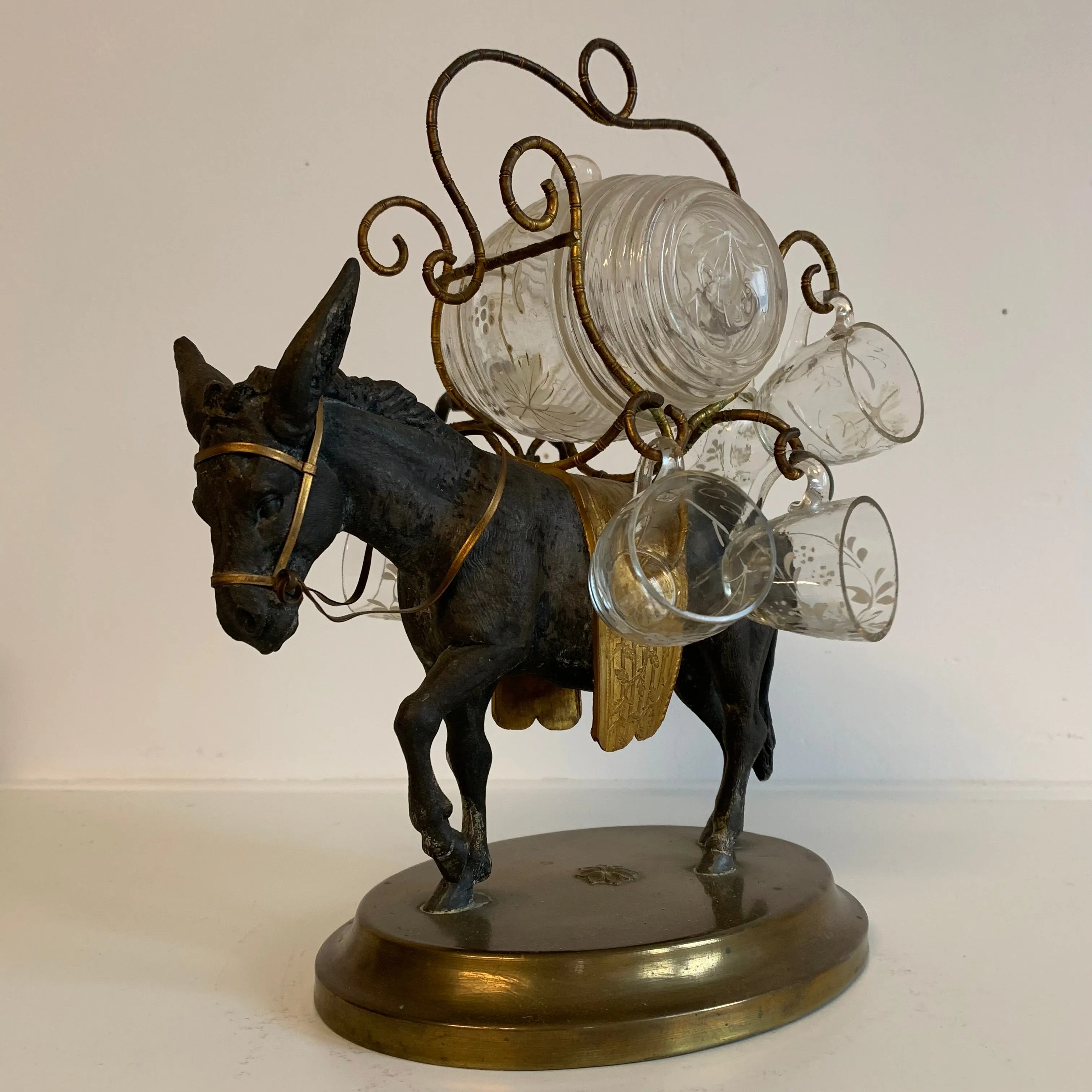 Cave à liqueur à l'âne d'époque Napoléon III