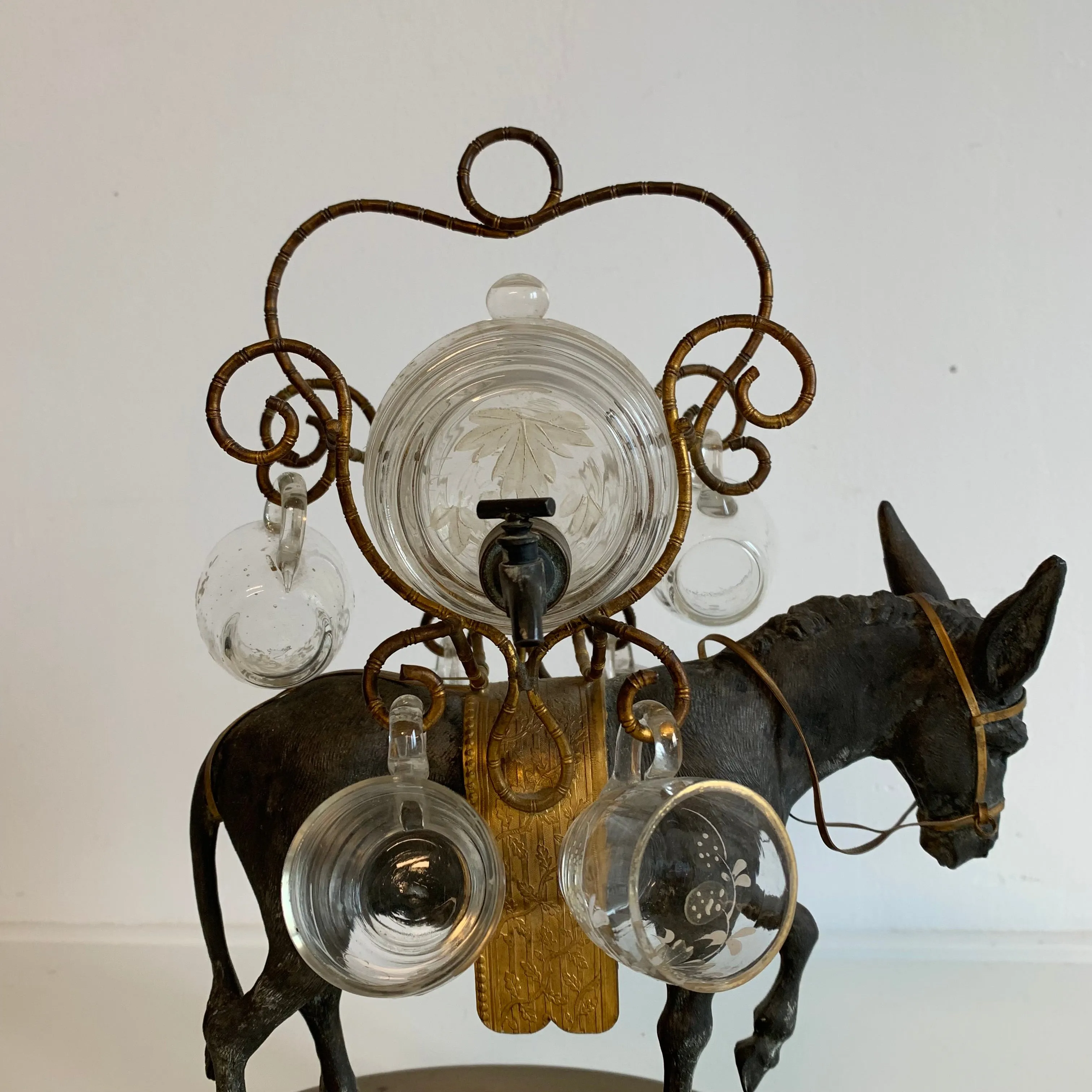 Cave à liqueur à l'âne d'époque Napoléon III