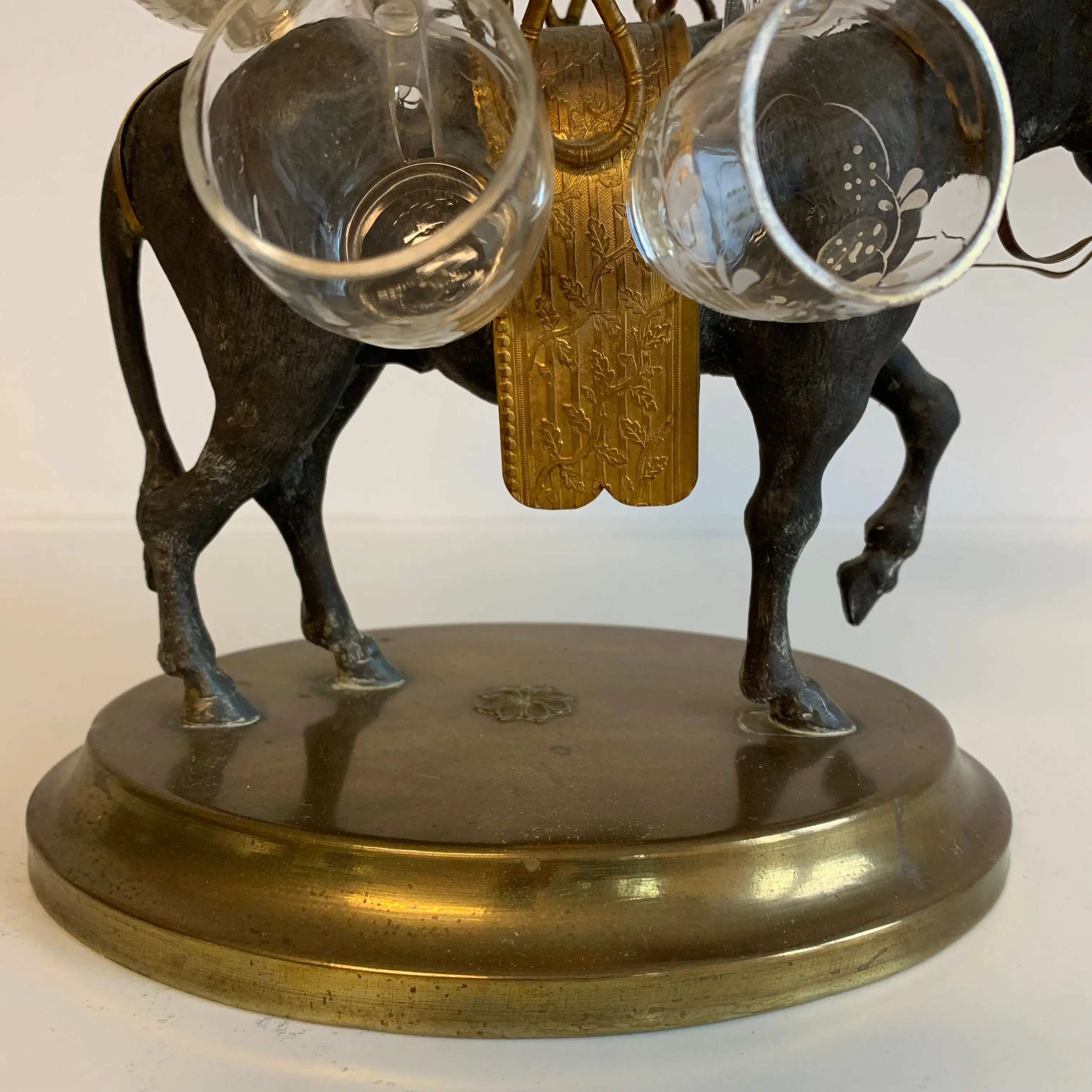 Cave à liqueur à l'âne d'époque Napoléon III