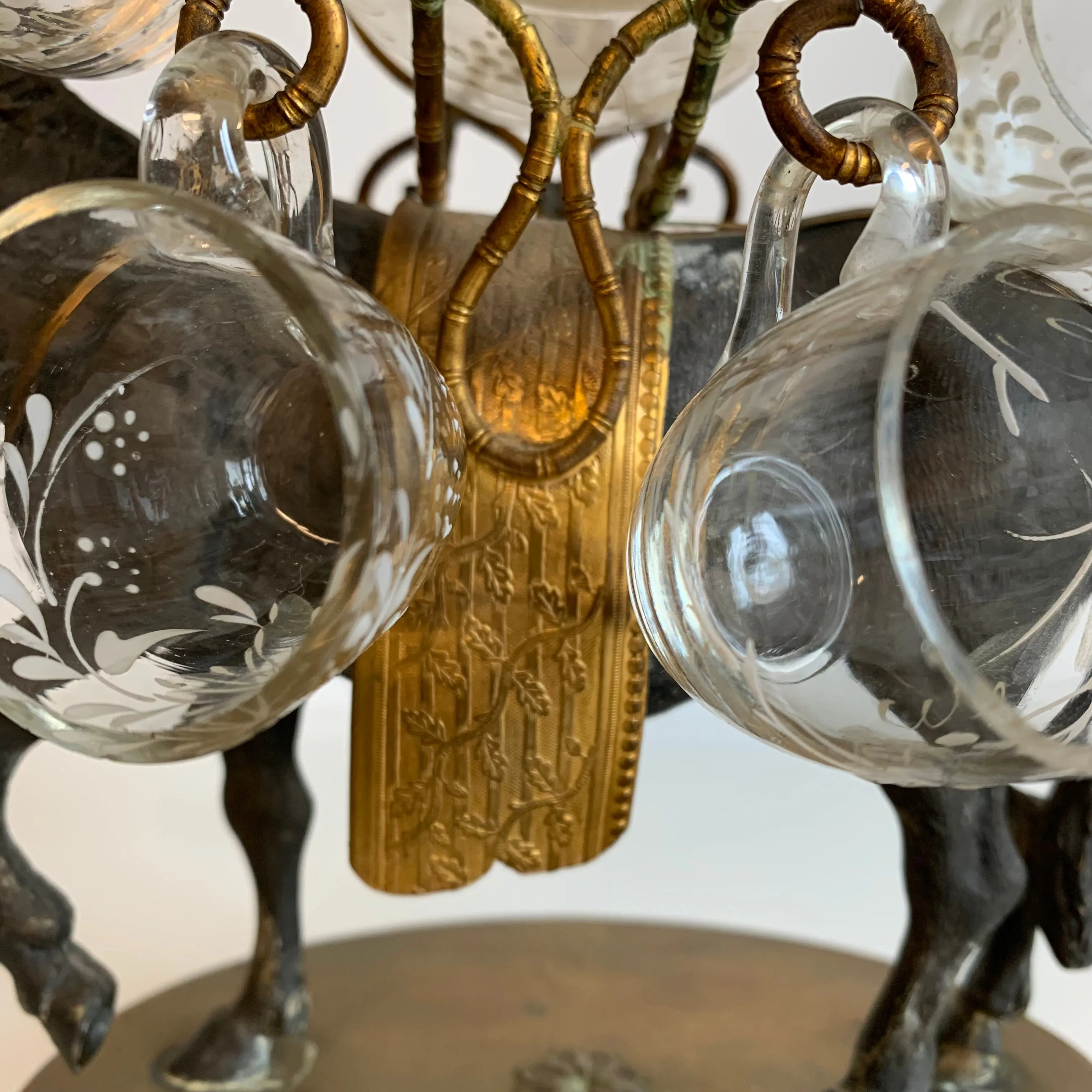 Cave à liqueur à l'âne d'époque Napoléon III