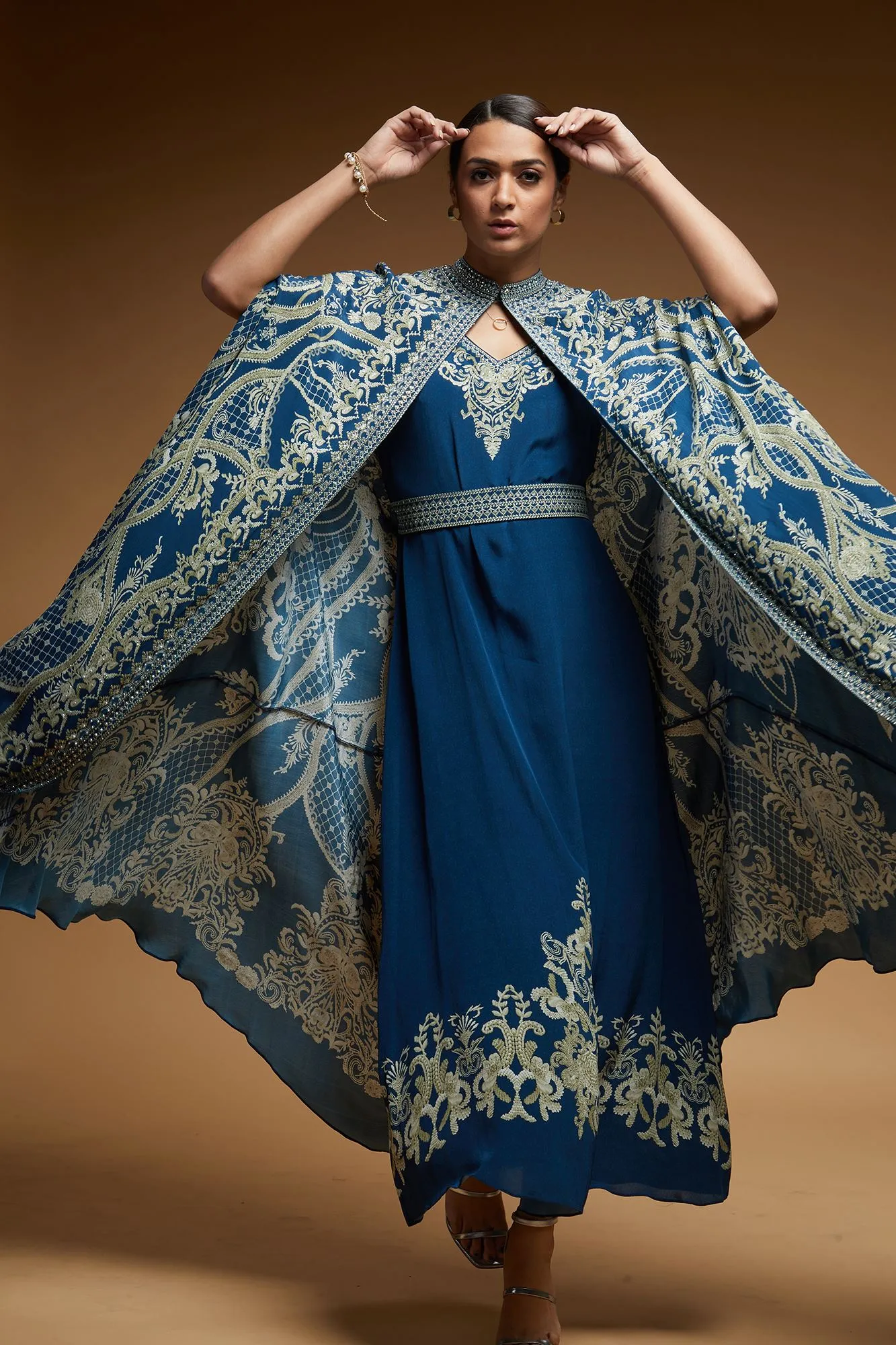 Cobalt Blue Kaftan
