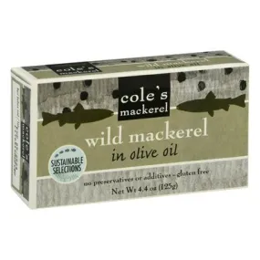 Coles Mackerel In Olive Oil 10/4.4 Oz [UNFI #31124]