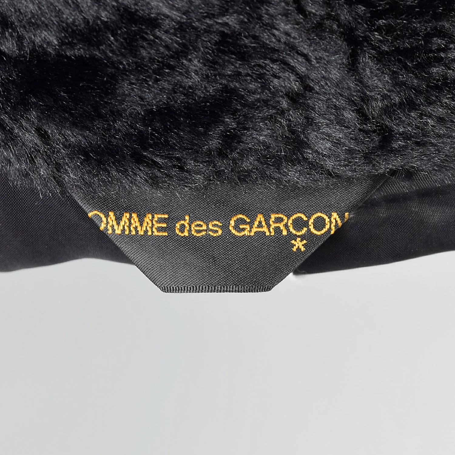 Comme des Garcons Black Faux Fur Vest
