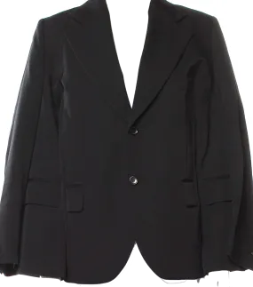 Comme des Garçons Japan. NEW W/TAGS. Black Wool Cupra Lined Cape Style Blazer