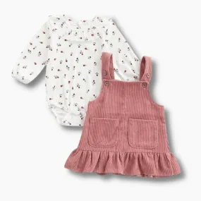 Corduroy Overall Dress outfit