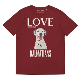 Dalmatian lovers organic cotton t-shirt