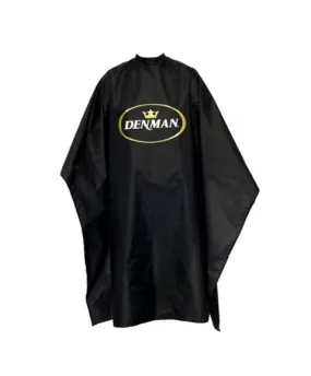 Denman  Hairdressing Nylon Cape Black
