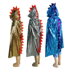 Dinosaur Cape Halloween Cosplay Costume Dragon Hooded Cloak