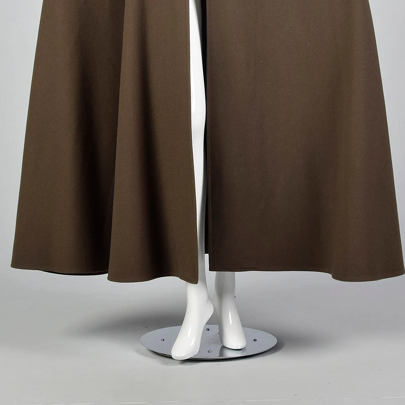 Elegant 1976 Yves Saint Laurent Russian Collection Wool Cape with a Huge Sweep