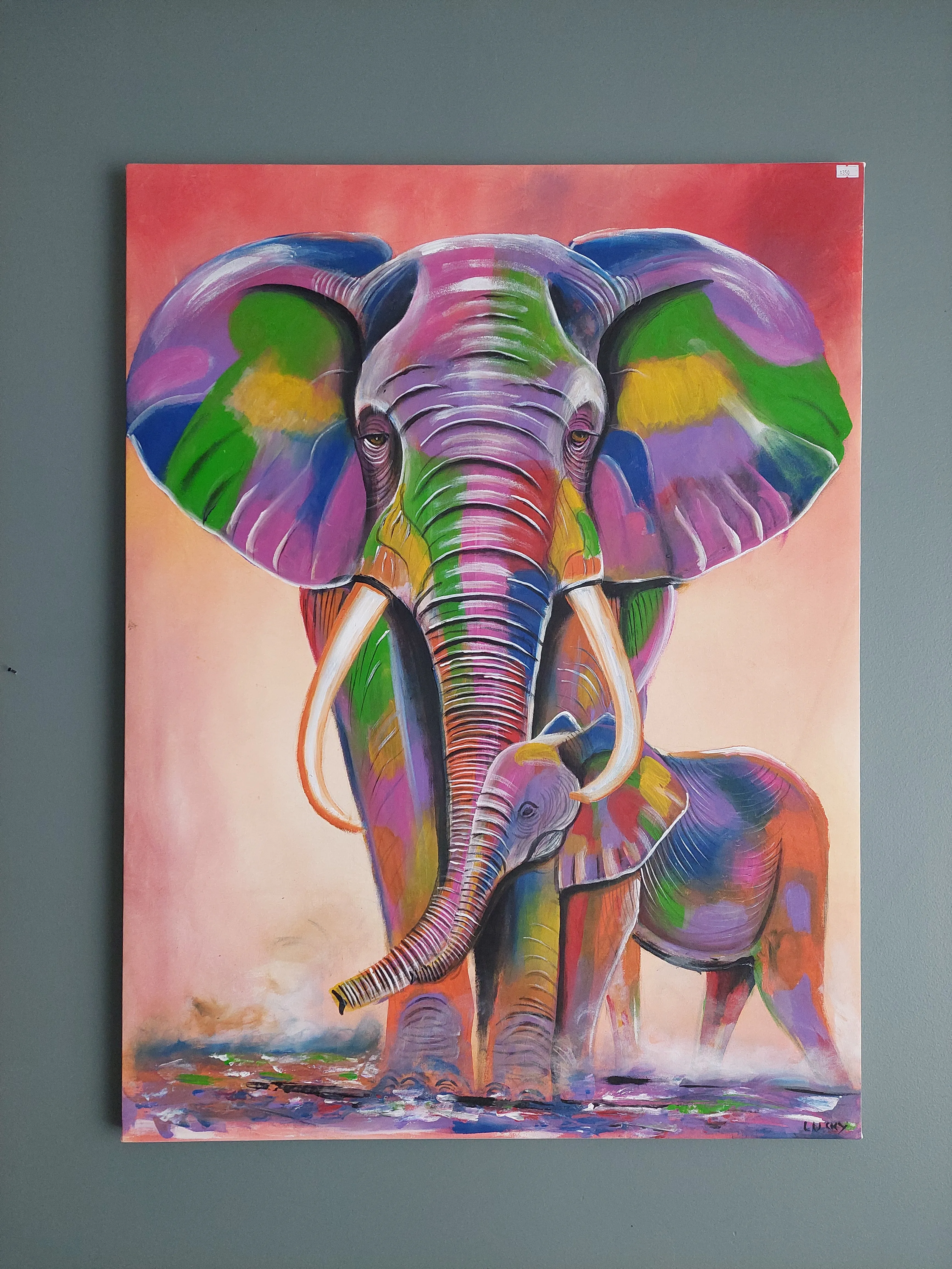 Elephants canvas Art