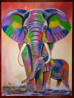 Elephants canvas Art