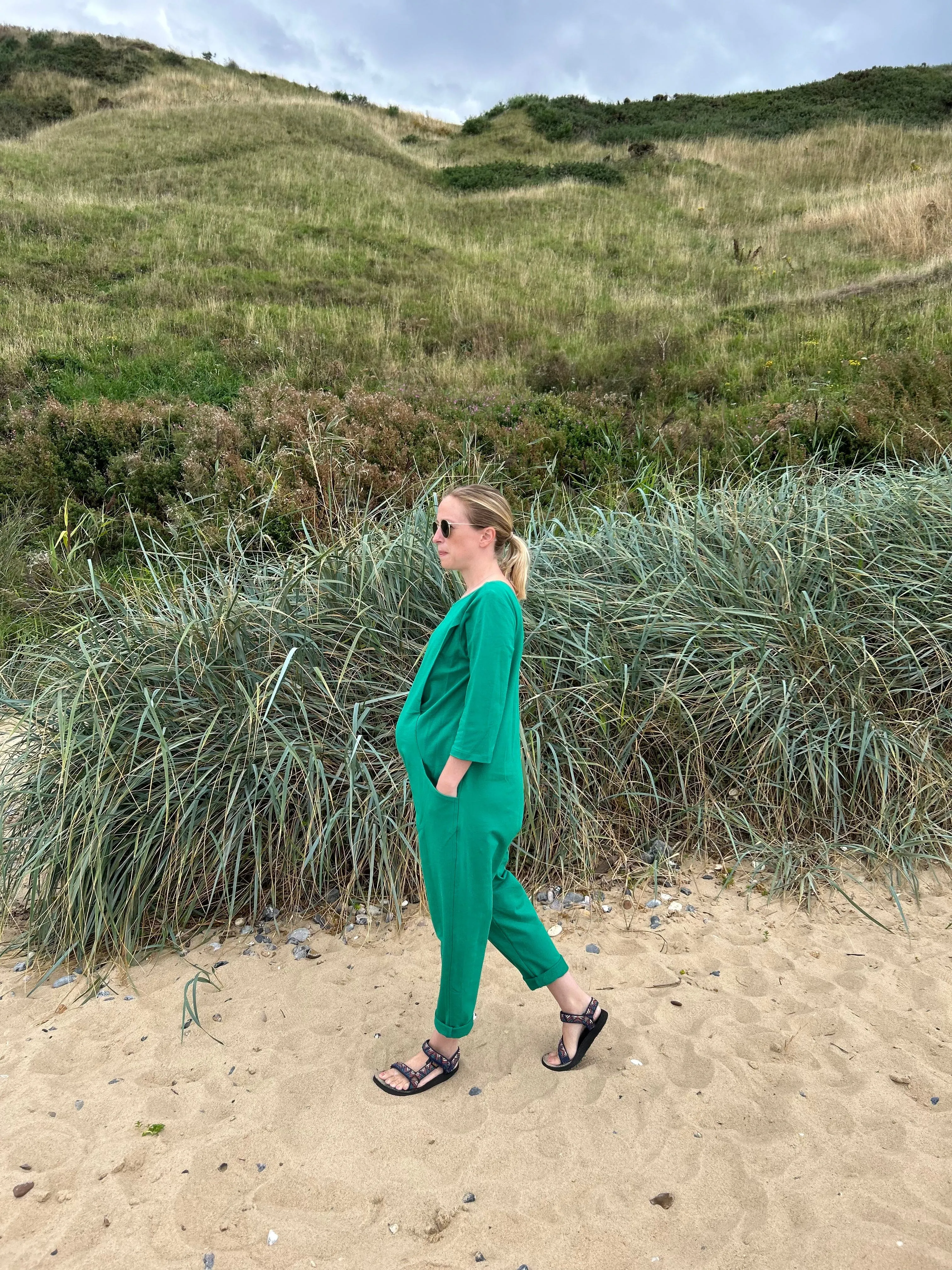 Etta Jumpsuit - Maternity Jumpsuit & Breastfeeding Jumpsuit - Green