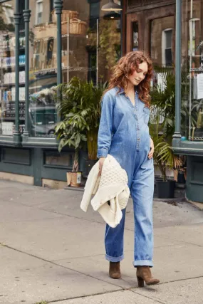 Everyday Denim Nursing Jumpsuit - Indigo