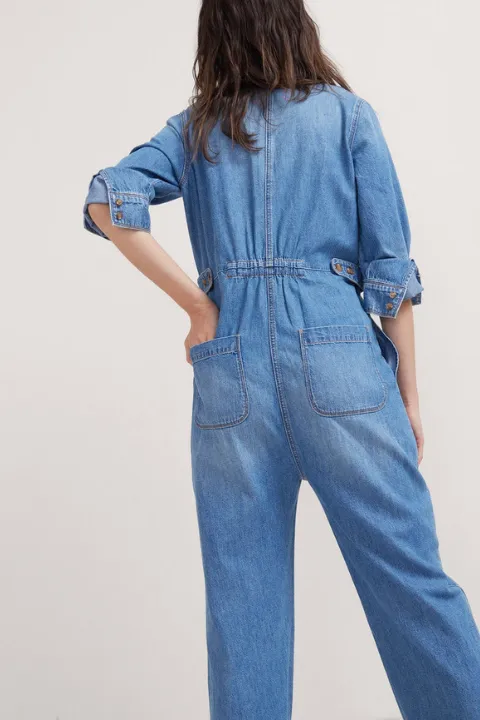 Everyday Denim Nursing Jumpsuit - Indigo