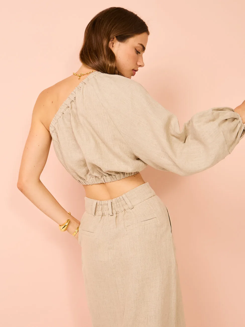 Faithfull the Brand Amreli Maxi Skirt in Natural
