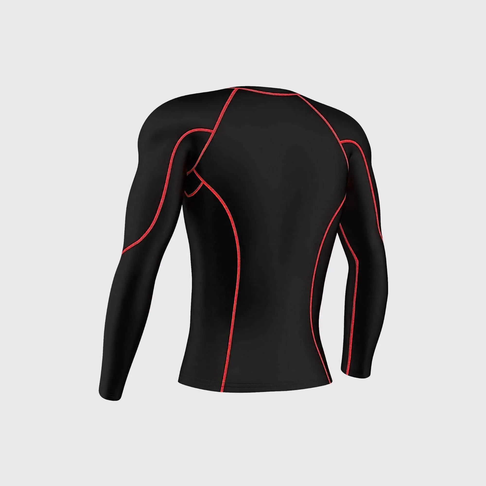 Fdx Men's Set Blitz Red Skin Fit Top & Compression Leggings