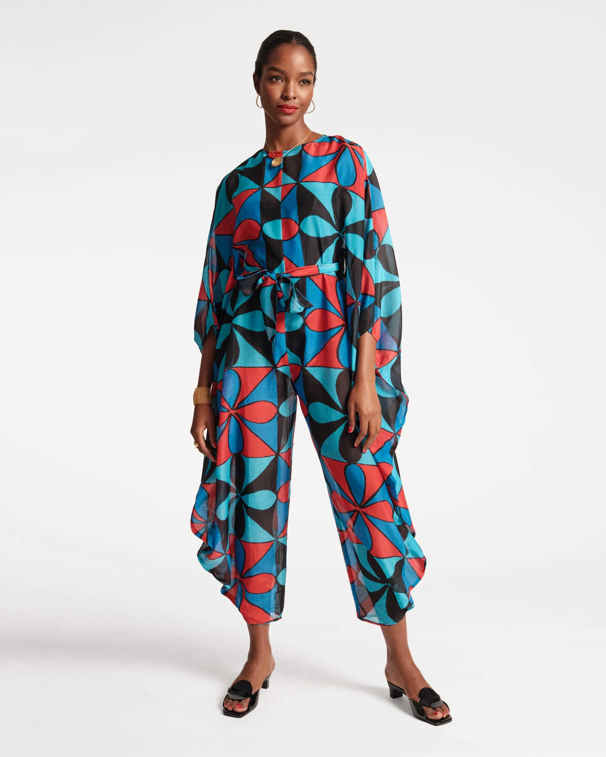 Felicity Jumpsuit Gambit Print Black Multi
