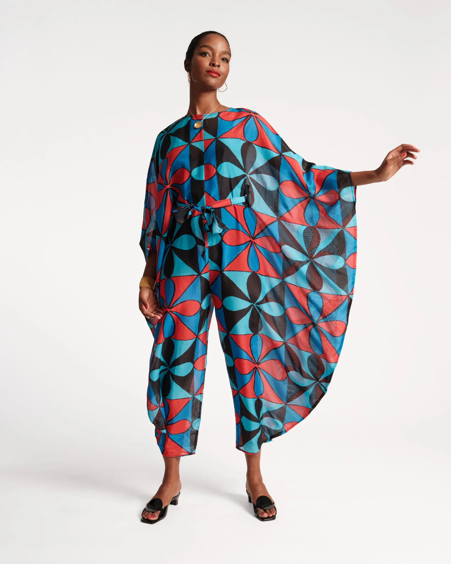 Felicity Jumpsuit Gambit Print Black Multi