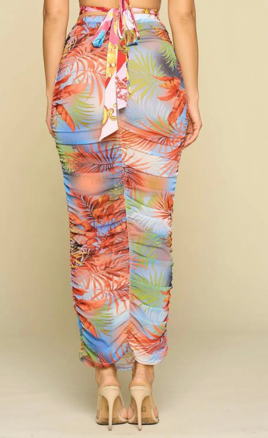 Flourish Sheer Maxi skirt