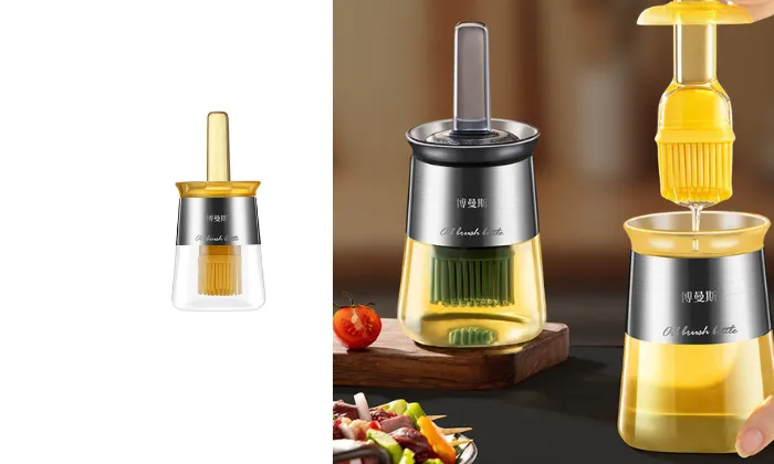 Food Grade Silicone Oil Brush With Bottle