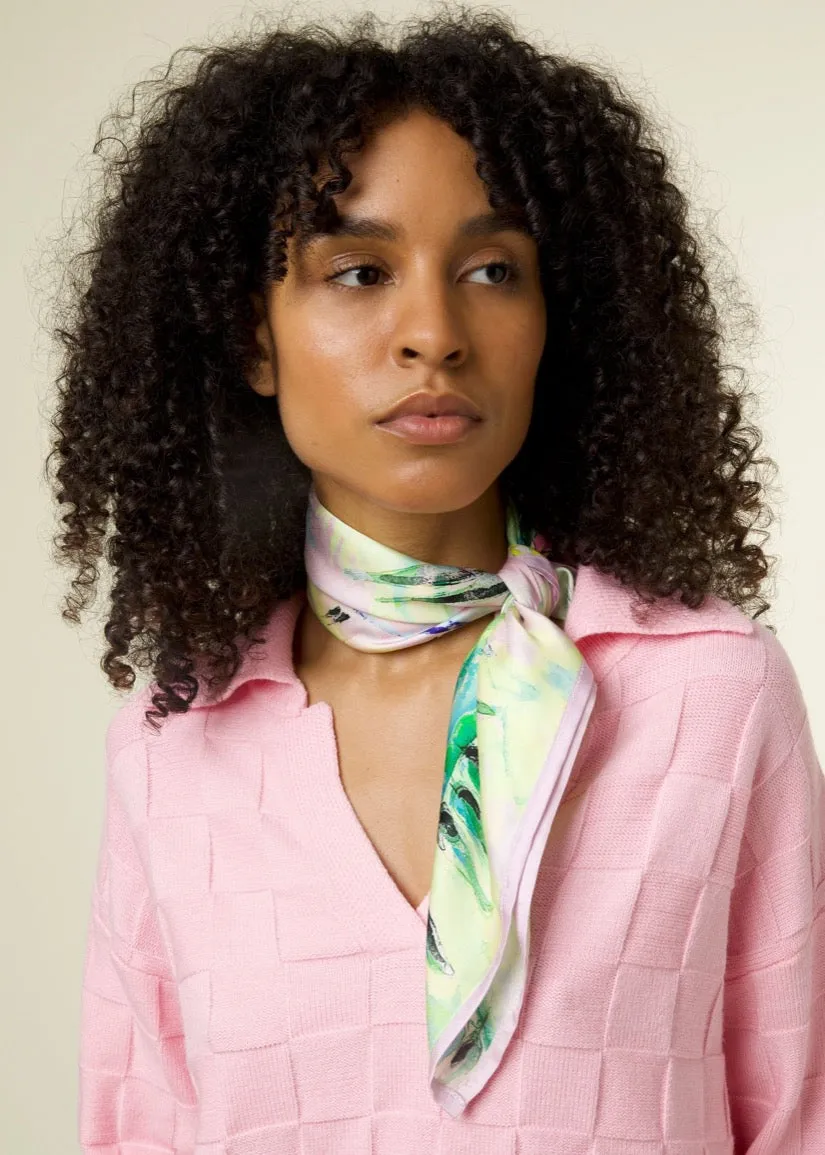 Fouland Small Square Printed Scarf