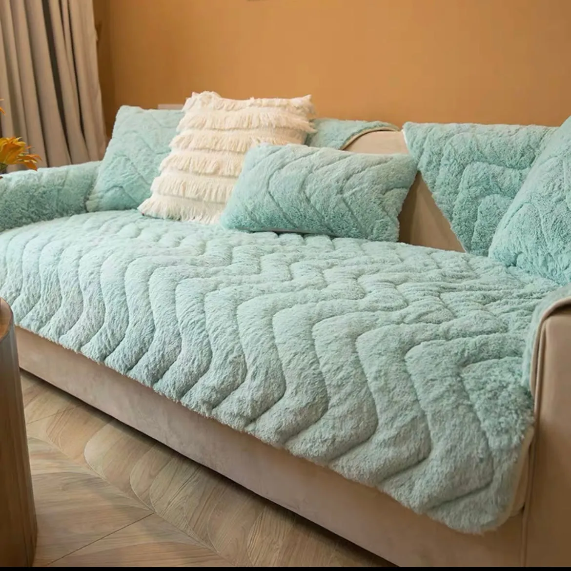 Free Shipping New winter plush non-slip warm sofa cushion bed can be used for mattress