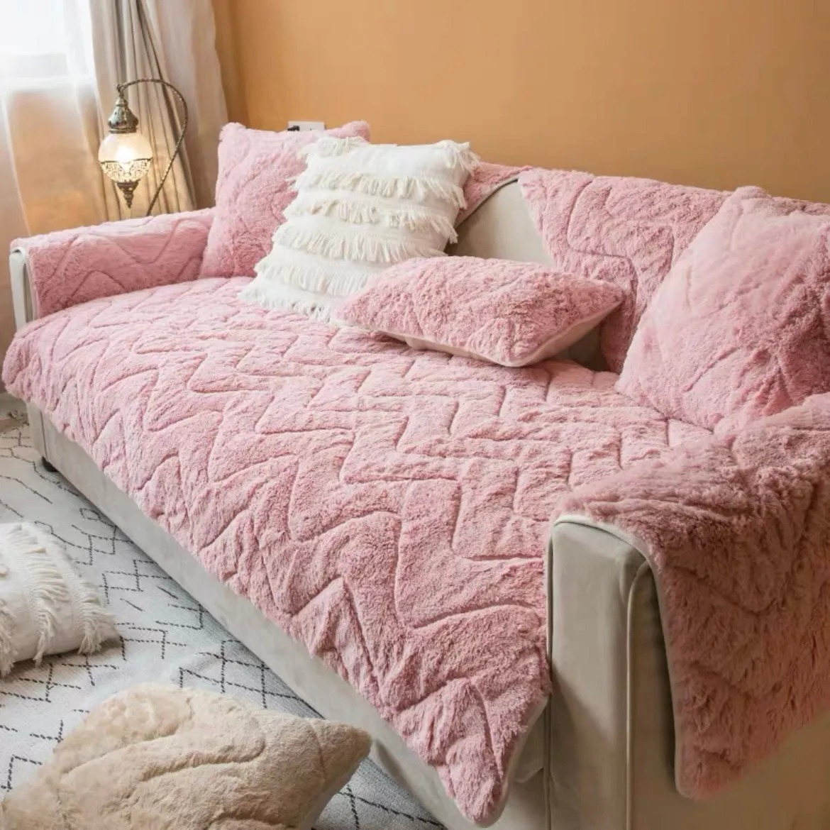 Free Shipping New winter plush non-slip warm sofa cushion bed can be used for mattress