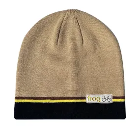 Frog Bicycle Beanie - Beige