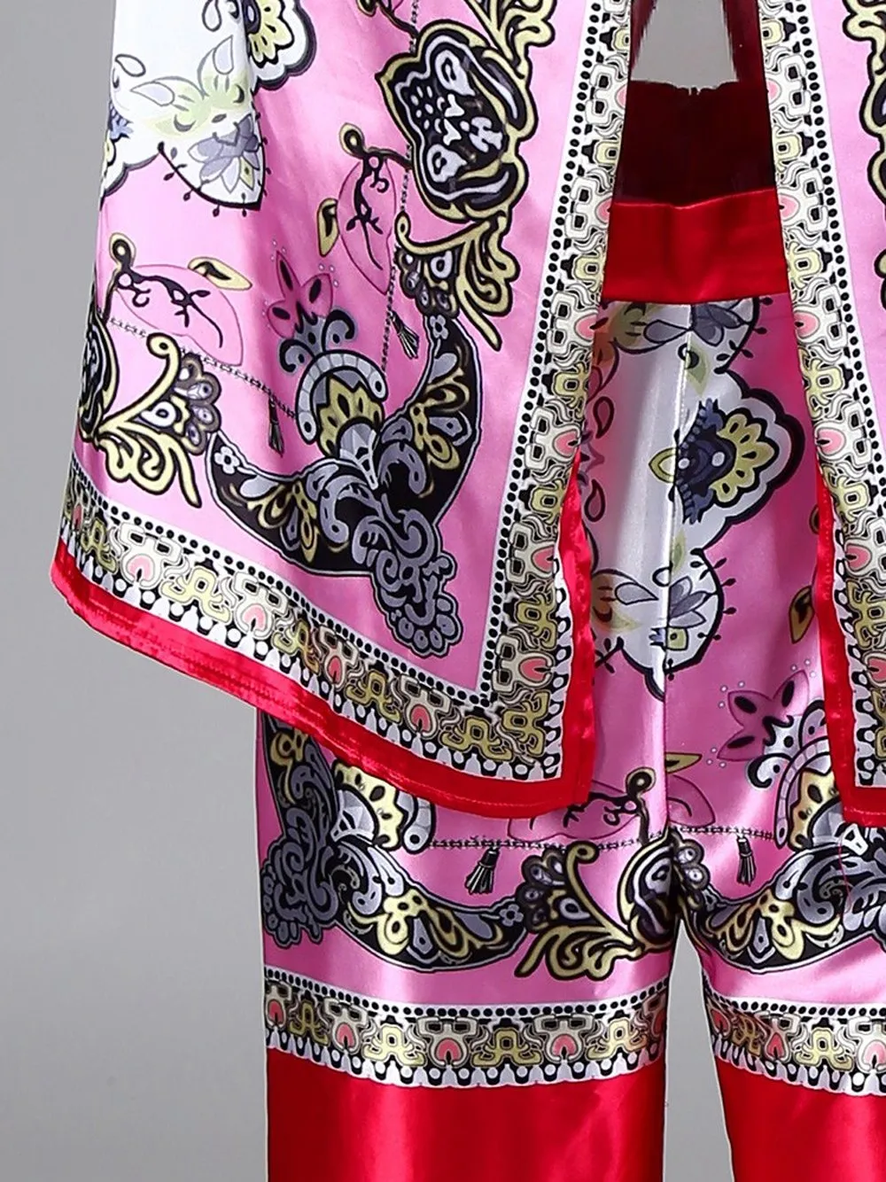 GF Cape & Pants Satin Set