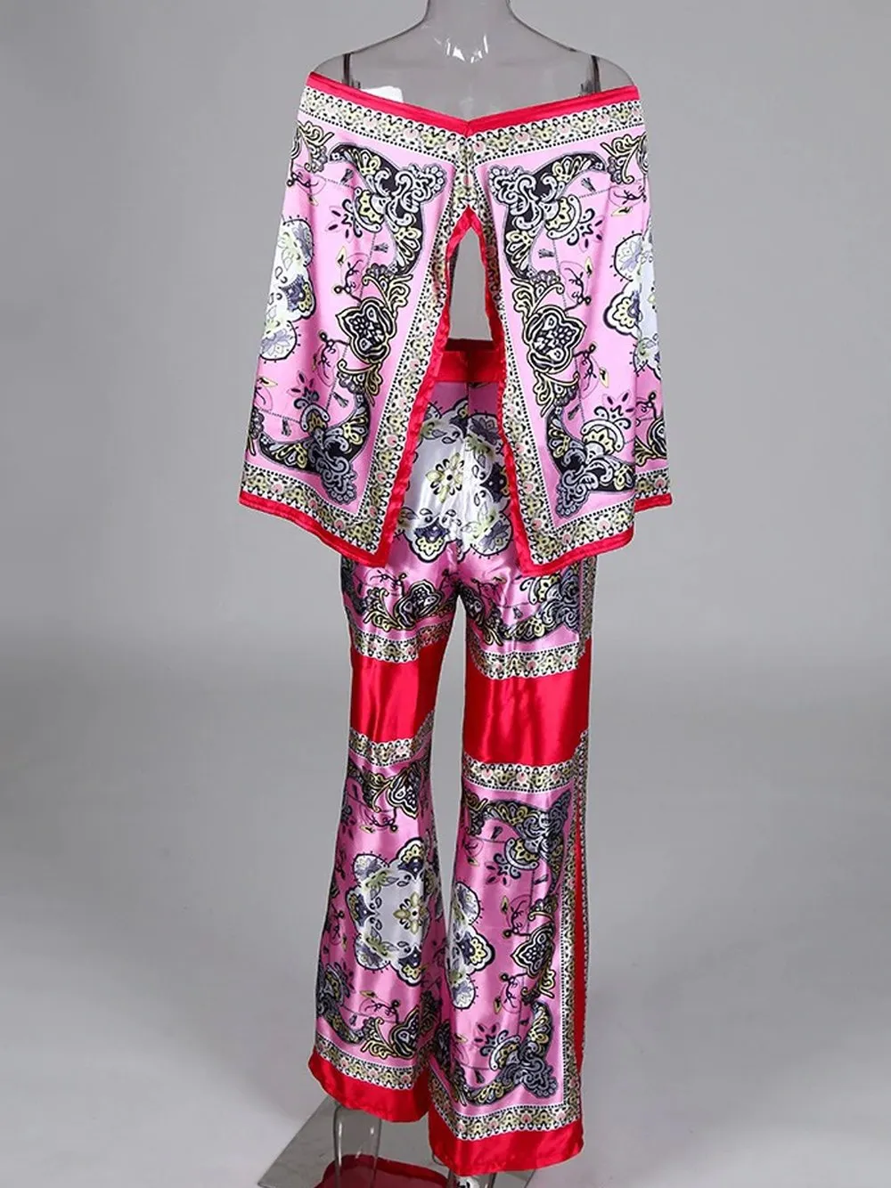 GF Cape & Pants Satin Set