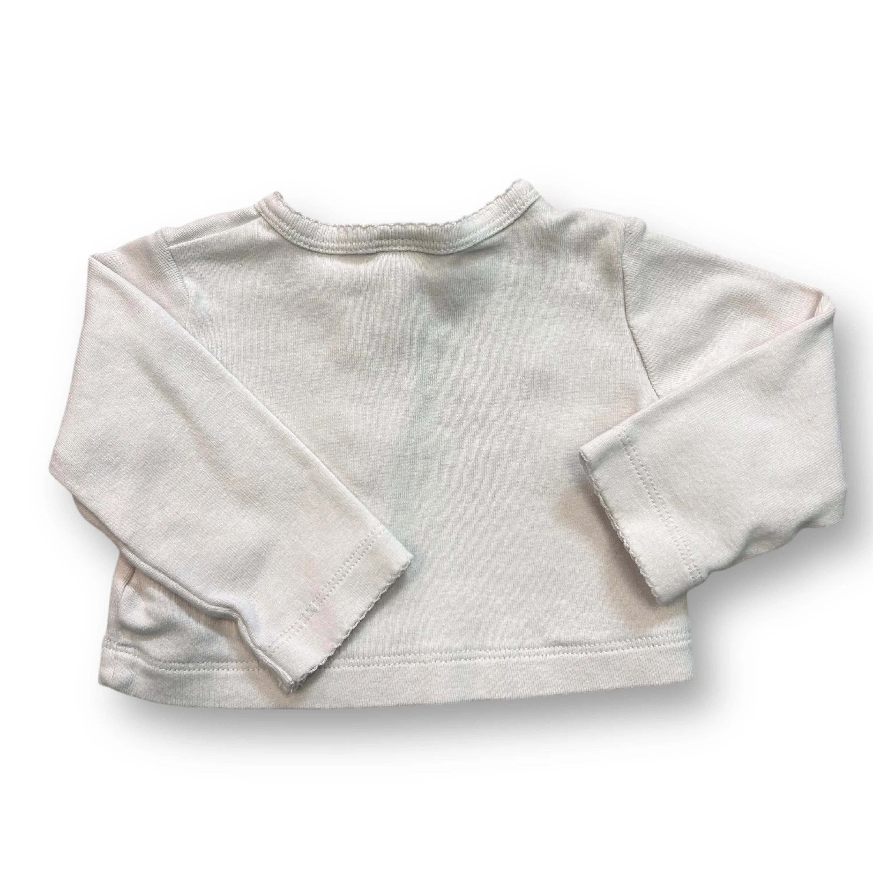 Girls Carter's Size 3 Months White Knit Button Cardigan