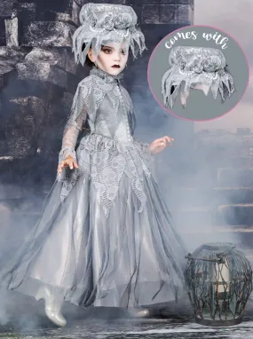 Girls Deluxe Haunted Victorian Ghost (Phantom) Halloween Costume