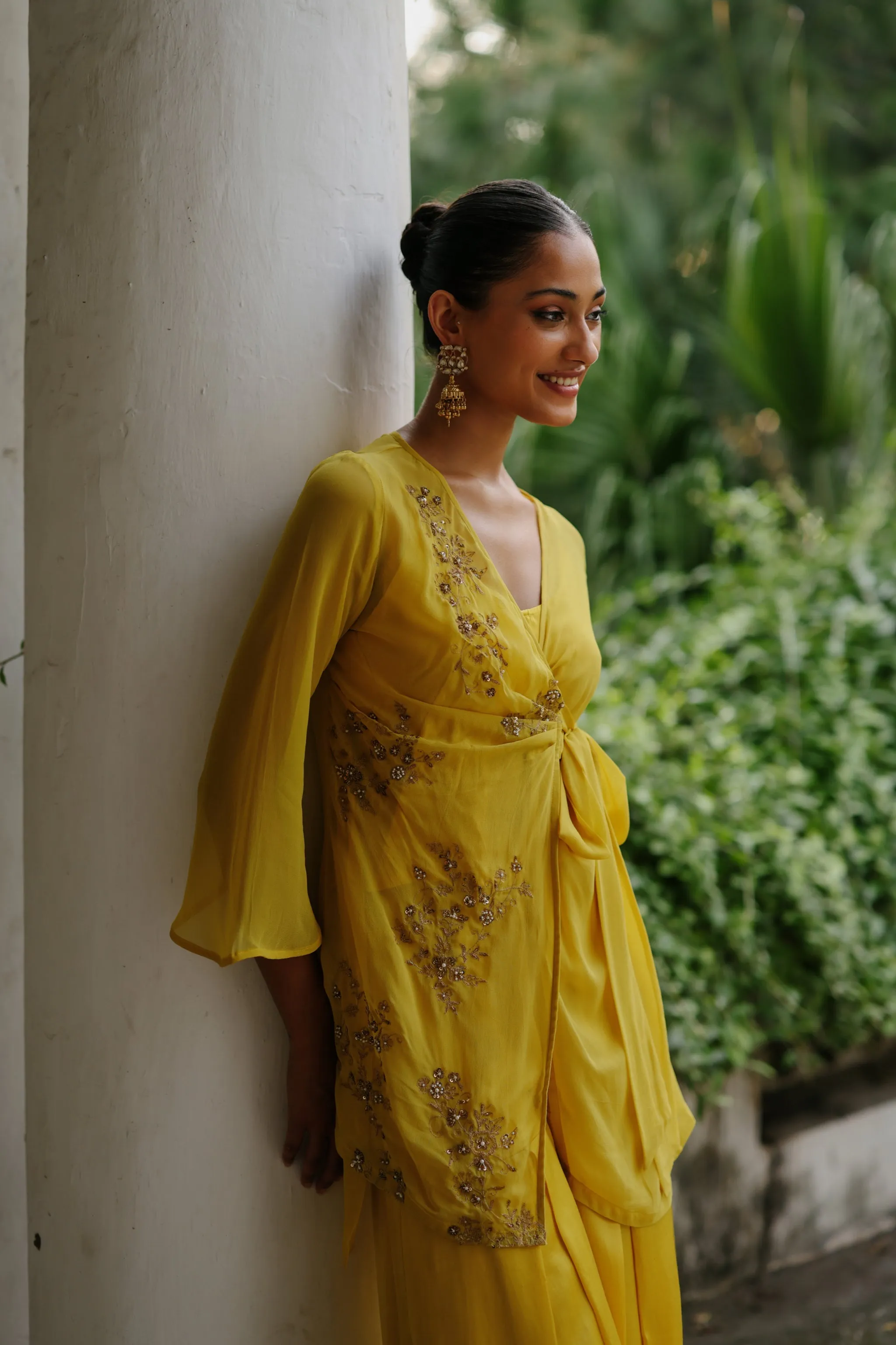 Golden Glow Embroidered Set