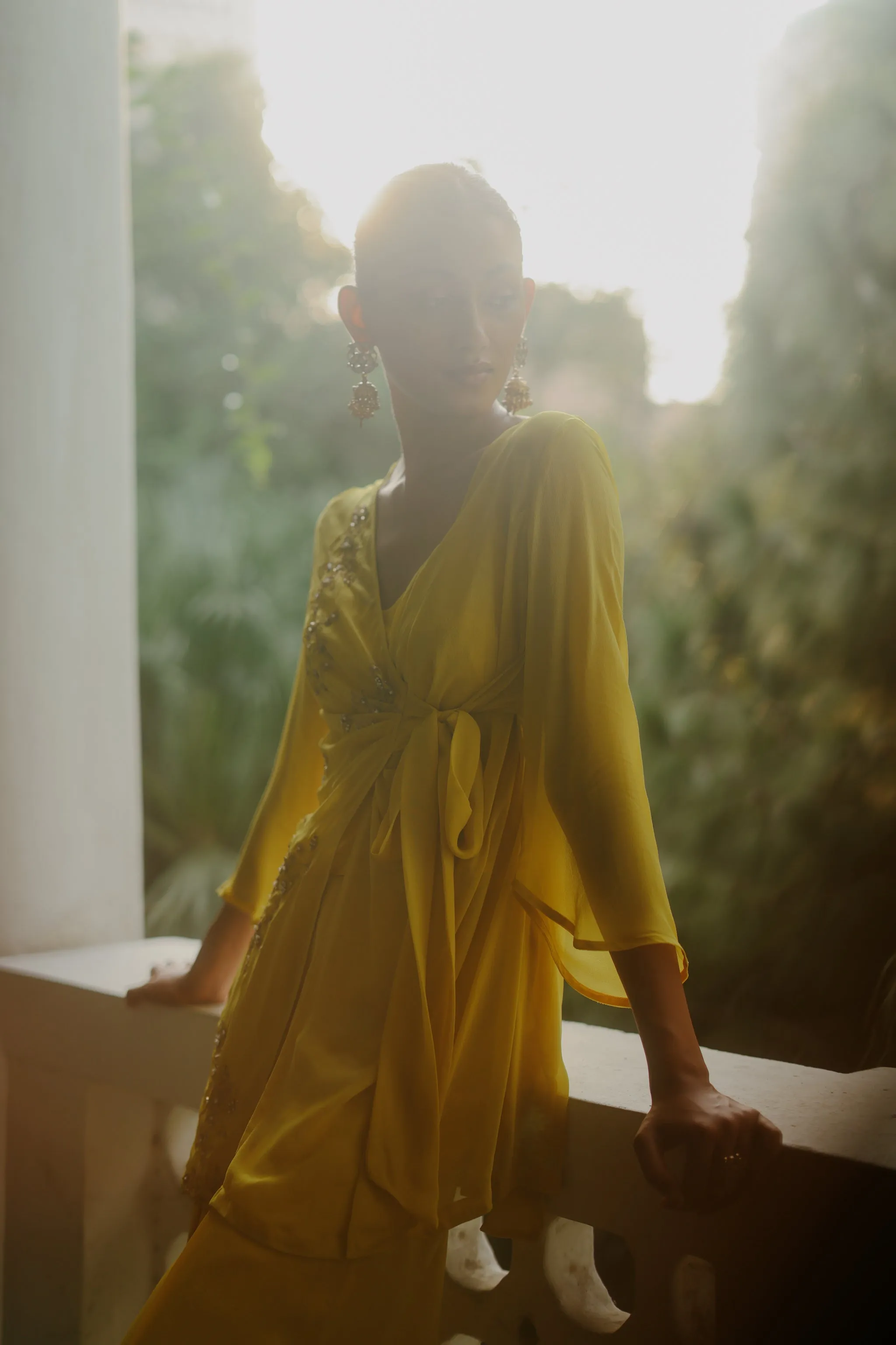 Golden Glow Embroidered Set