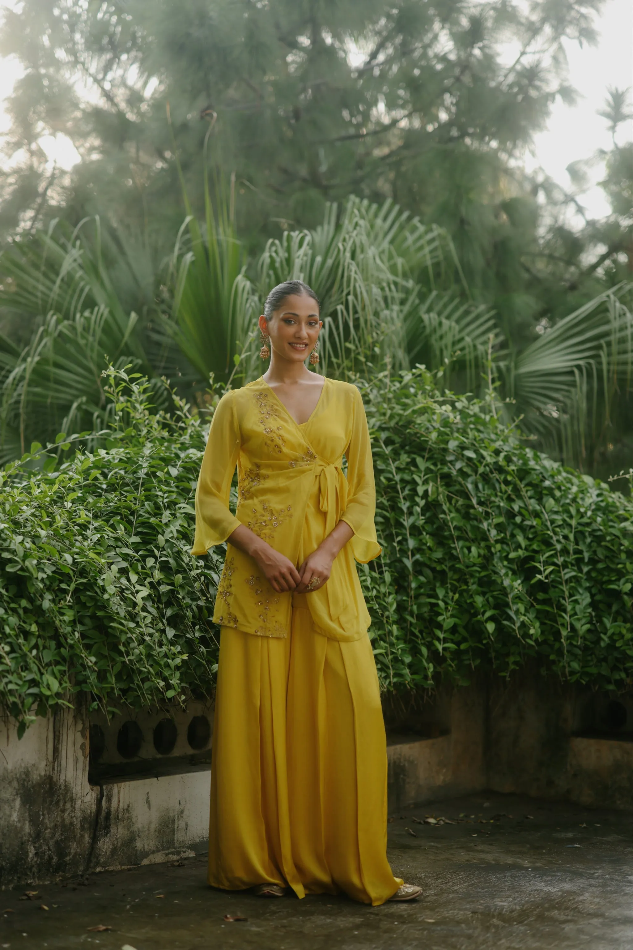Golden Glow Embroidered Set