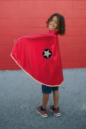 Great Pretenders Gold/Red Reversible Wonder Cape