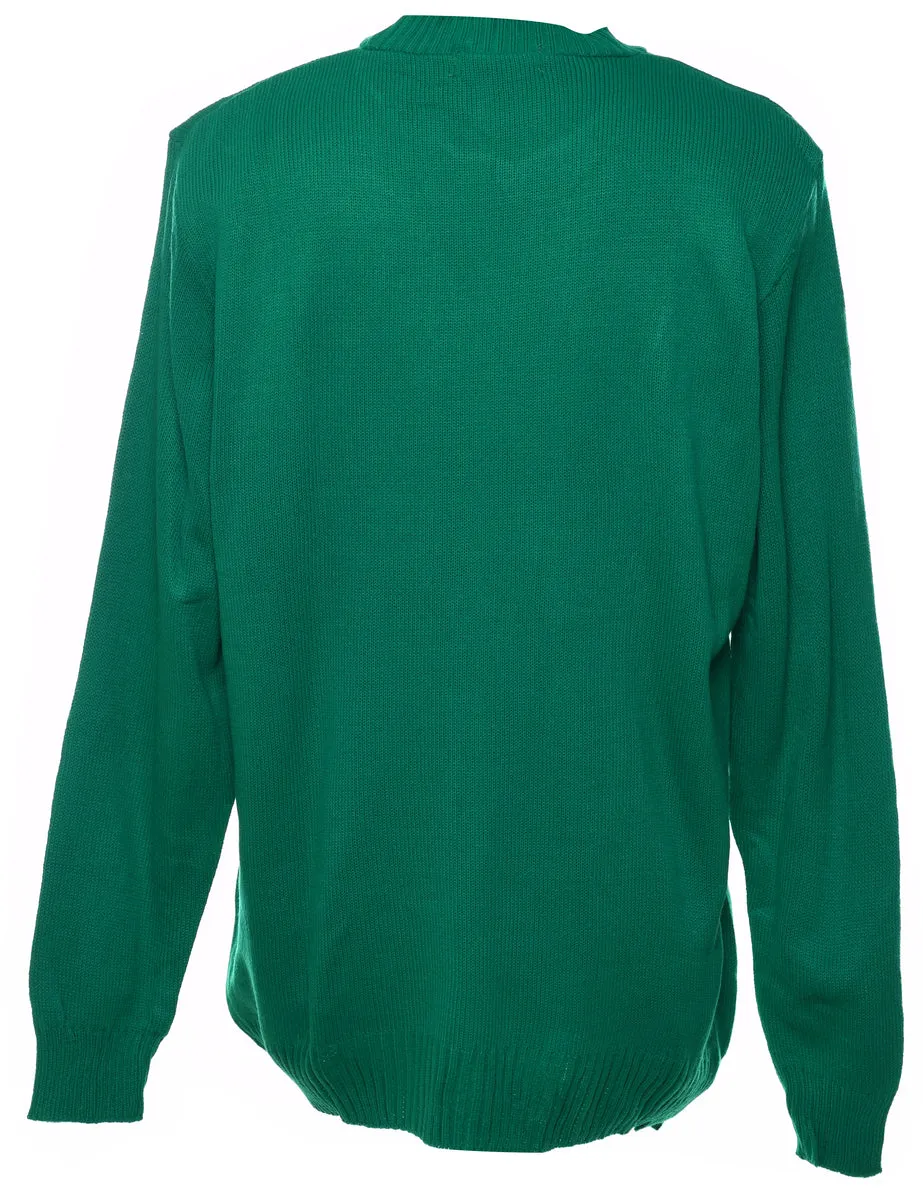 Green & Red Festive Gifts Design Christmas Jumper - S