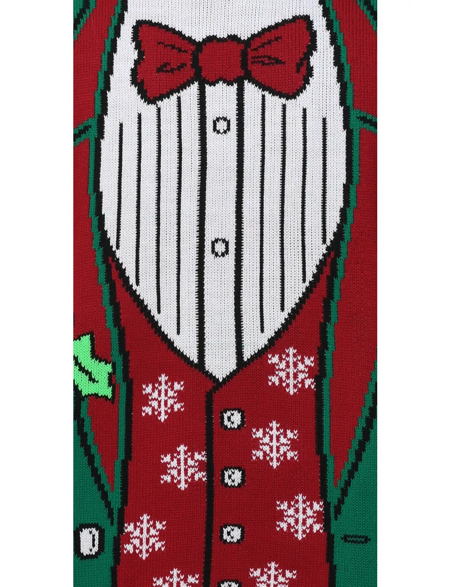 Green & Red Festive Gifts Design Christmas Jumper - S