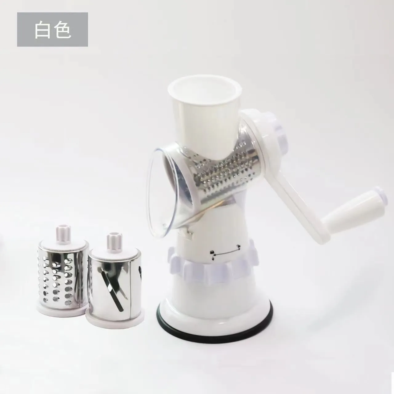 Hand-Cranked Vegetable Cutter and Slicer
