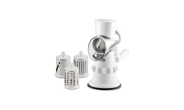 Hand-Cranked Vegetable Cutter and Slicer