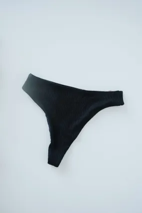 highwaist thong - black