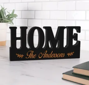 Home Wood Sign