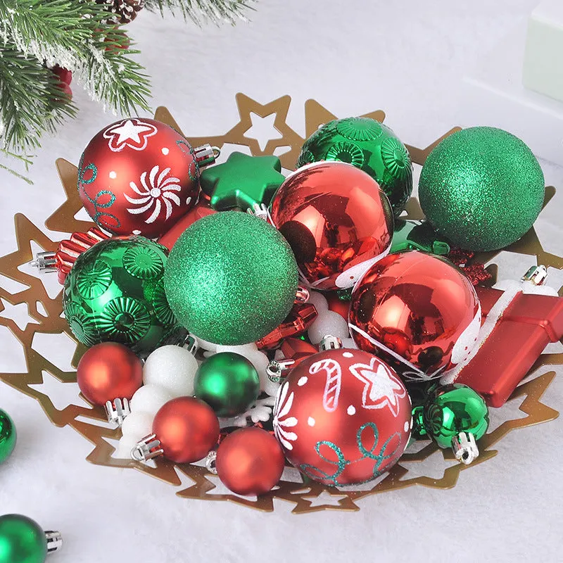House-Shaped Kraft Paper Box Christmas Ball Gift Set
