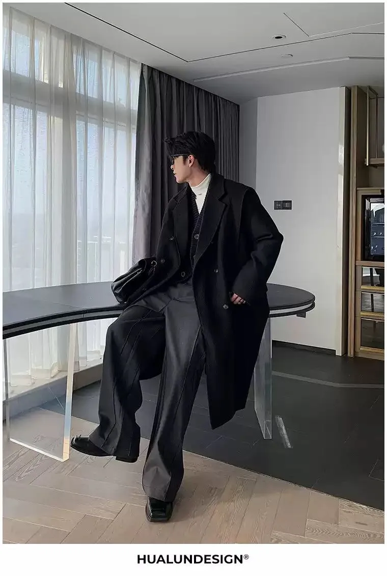 Hua Structured Double Breasted Overcoat