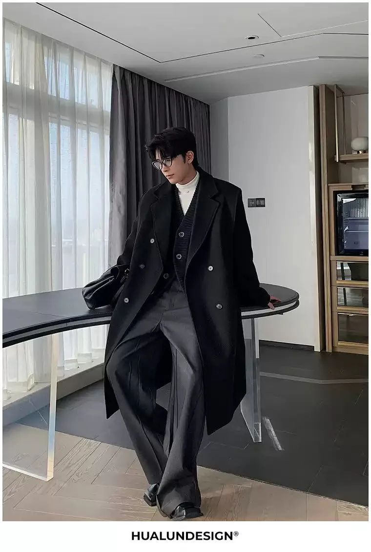 Hua Structured Double Breasted Overcoat