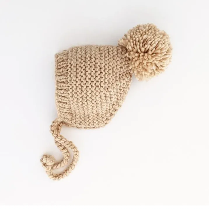 Huggalugs - Garter Stitch Knit Bonnet (More Colors)