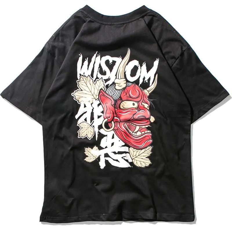 Japanese Men Black T-Shirt